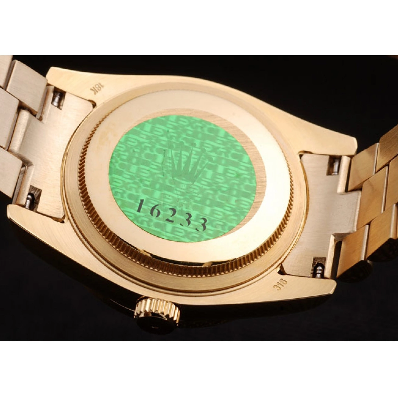 Aaa replica Steel Gold Yellow Plated Stainless Dial Gold 18k Rolex Day-Date 0514